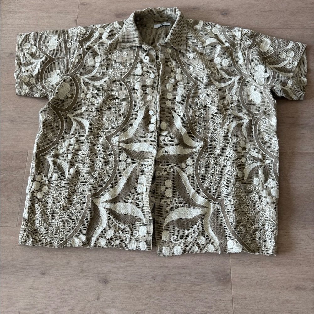 Bode Brown Filigree Shirt